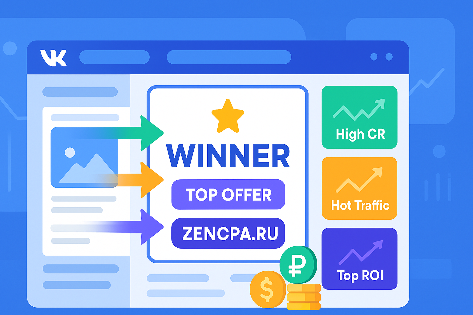 «Winner» в ZENCPA: Как заработать на самом «горячем» трафике ВК